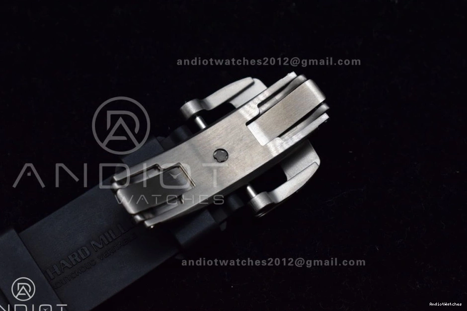 Chrono Strap V Edition Crystal Dial Black 1:1 KVF on Rubber RM011 Black SS 1025 Best Sophisticated A7750 0405